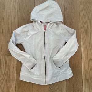 J Crew Crewcuts Cream Zip Hoodie
